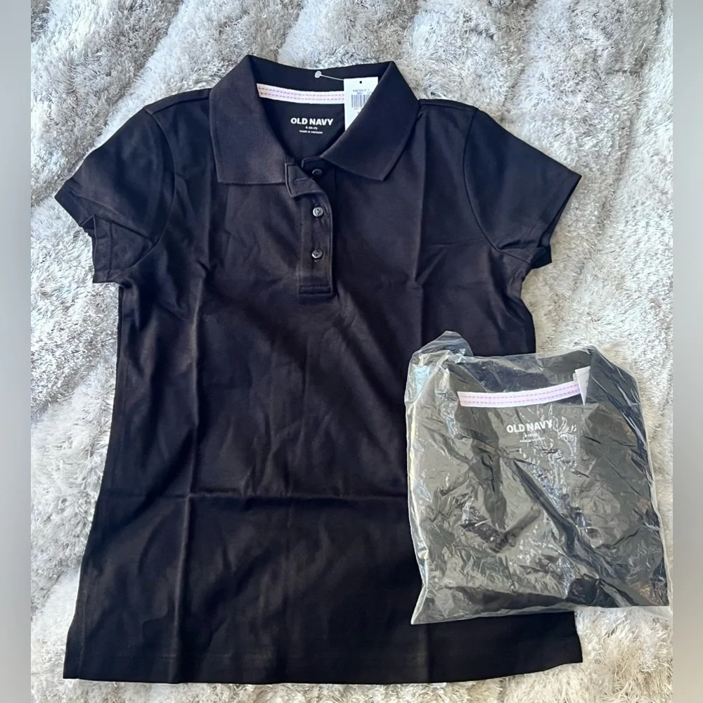 Classic Black Polo Girl Uniform Top - Picture 5 of 6